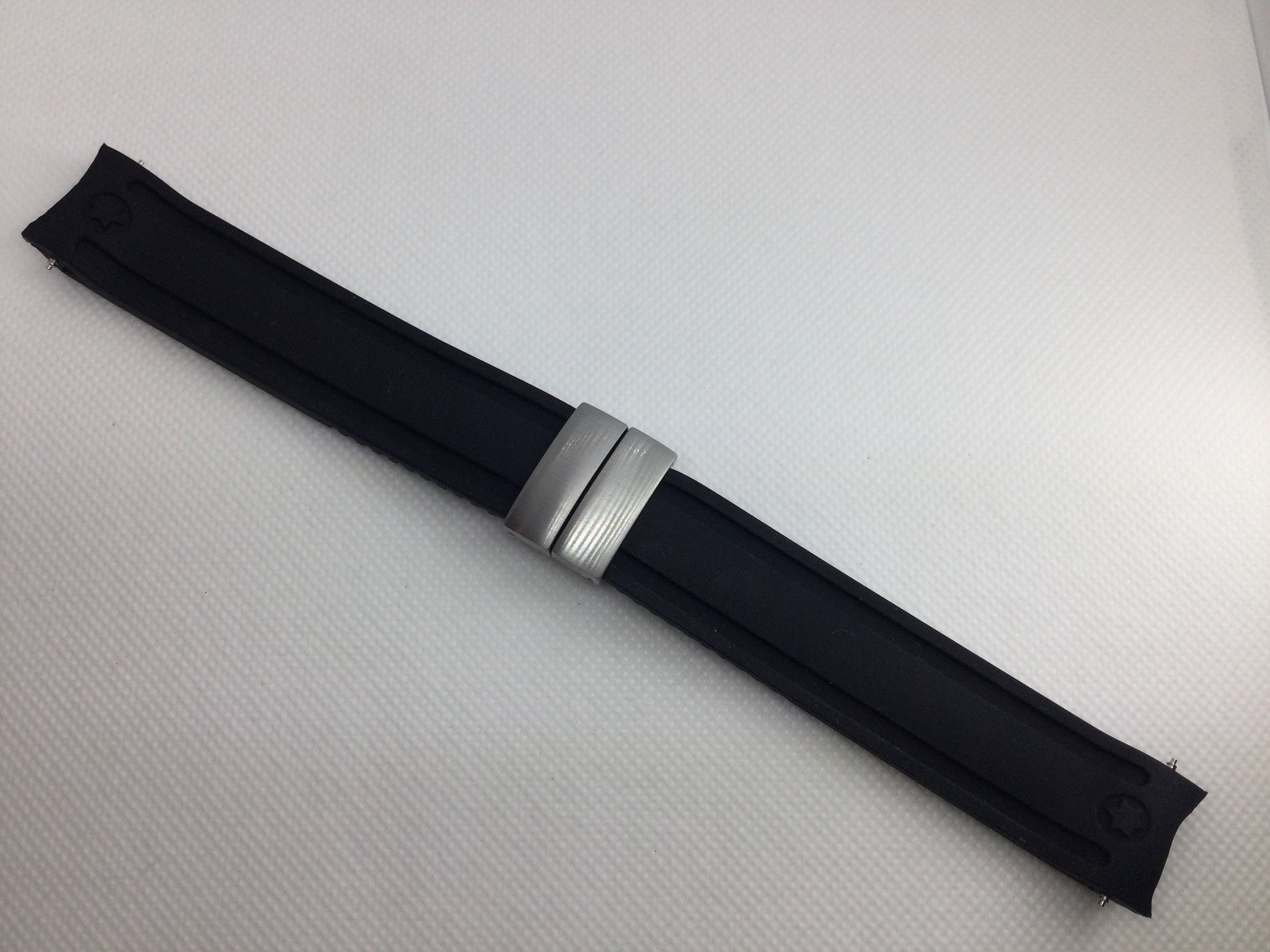 20mm Black Rubber Strap for Montblanc Sport Flyback 3274 7034 - Etsy