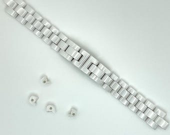 Ceramic Watch Band Strap bracelet Compatible with Chanel J12 White Watch