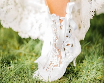 House of elliot lace boots sales