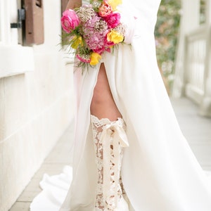 Ivory Lace Wedding Boots Ivory Lace Wedding Shoes
