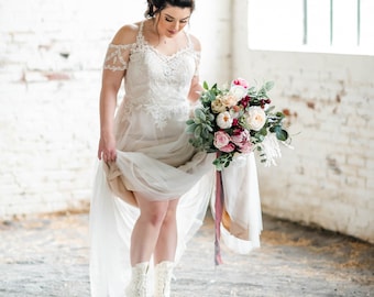 Victorian Era Wedding Boots Bridal 