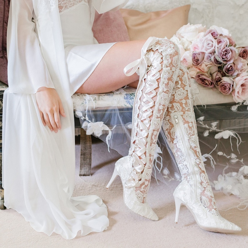 knee high wedding boots