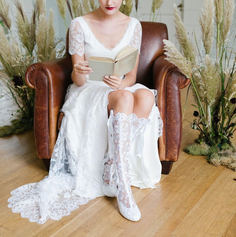 knee high wedding boots