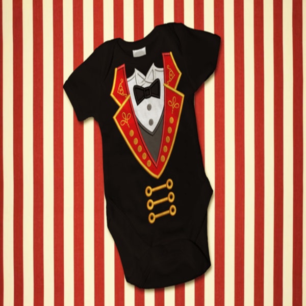 Circus Ringmaster Tuxedo Applique Embroidery