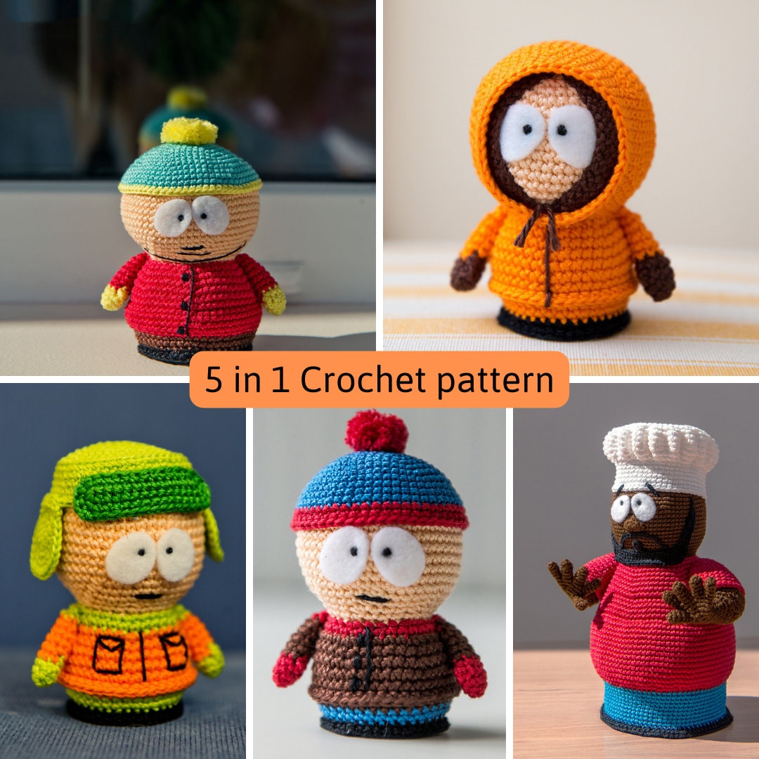 Pattern South Park Crochet Pattern South Park Pattern Etsy
