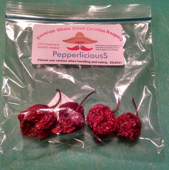 1lb Carolina Reaper Pods - PepperliciousS Pepper Company LLC