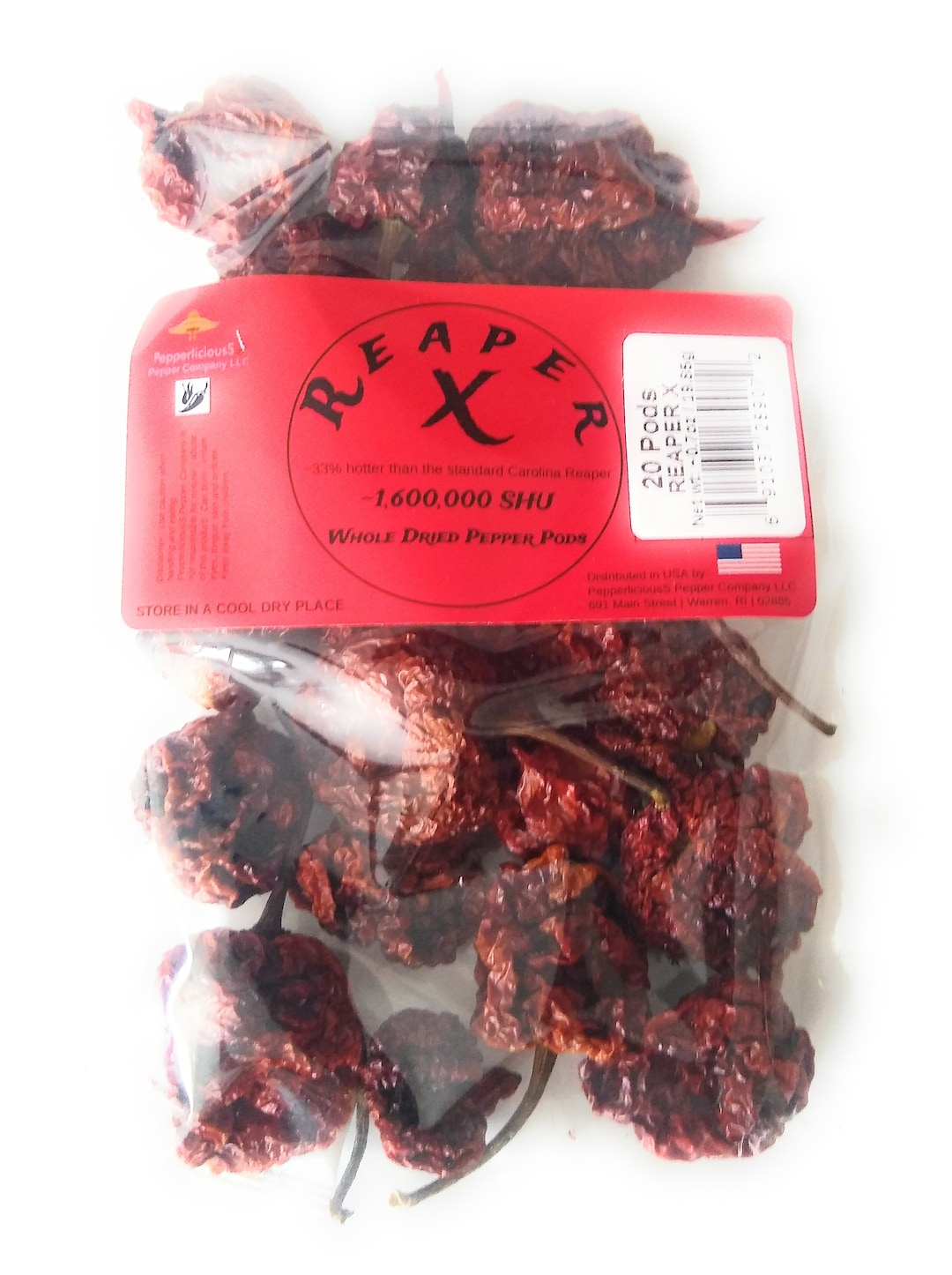 REAPER X 20 Count Whole DRIED Pepper Pods 33 Hotter Than Standard Carolina Reapers Etsy