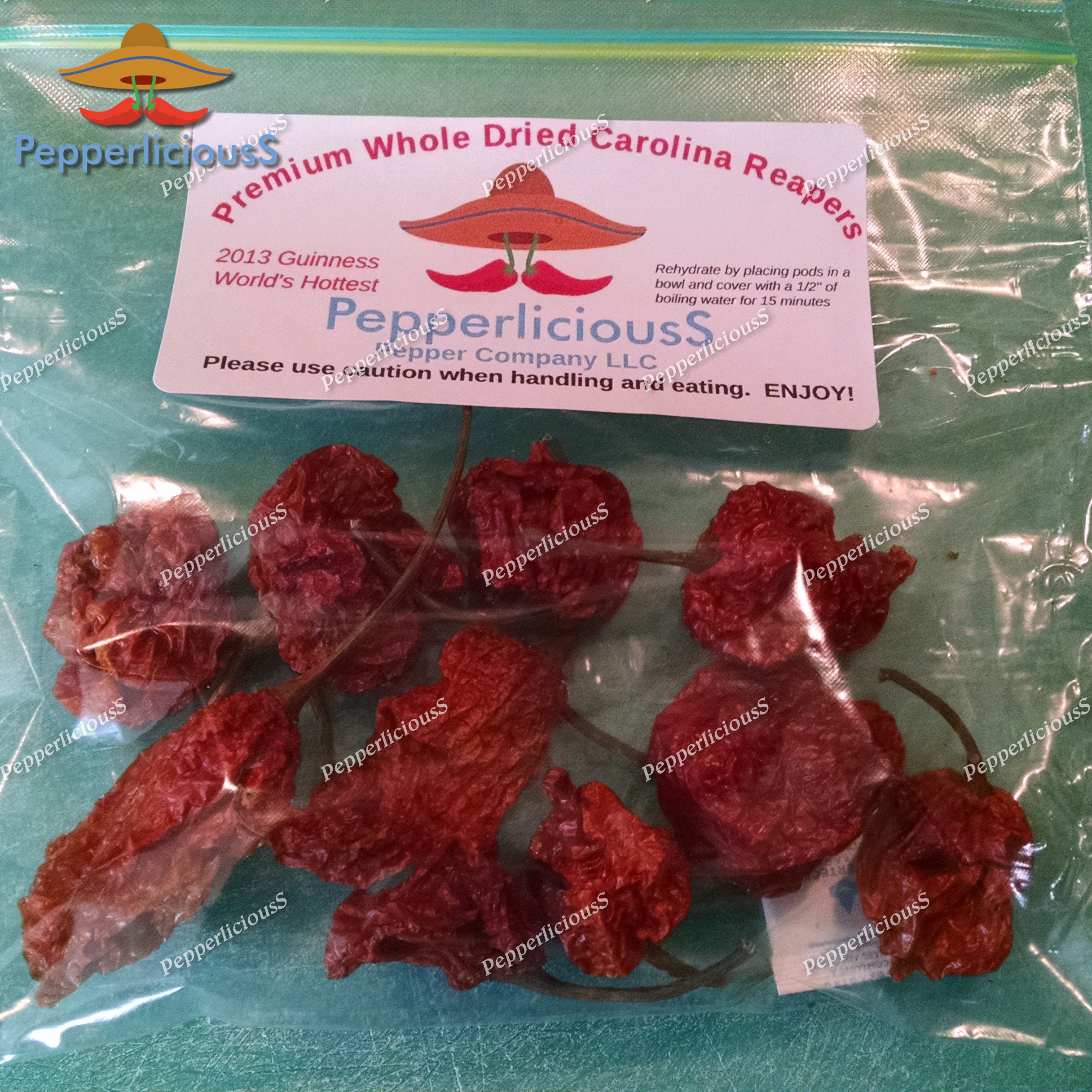 1lb Carolina Reaper Pods - PepperliciousS Pepper Company LLC
