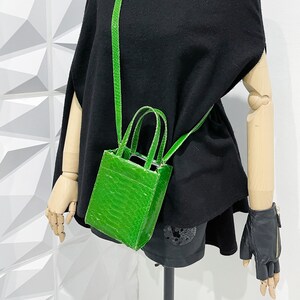 Funda de cuero Python para teléfono, bolso de cuero pequeño para teléfono, bolso para teléfono, billetera de cuero, billetera de bolsa de piel de serpiente