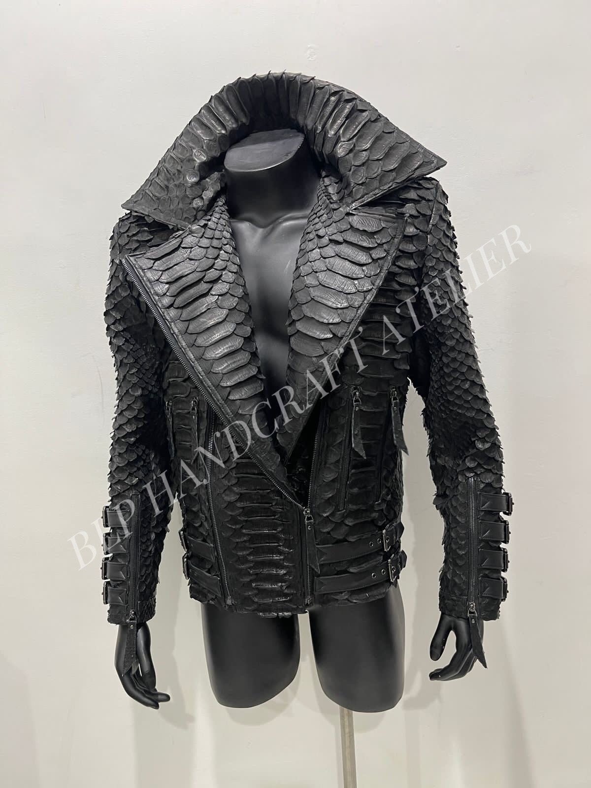 Black Python Jacket - Etsy