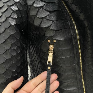 Snakeskin Woman's Jacket Dragon Python Leather Jacket King Python ...