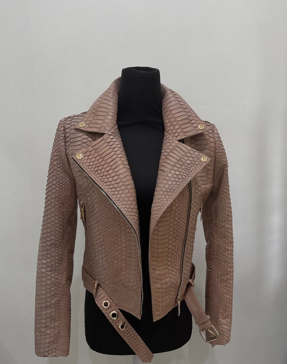 Pink snakeskin shop jacket