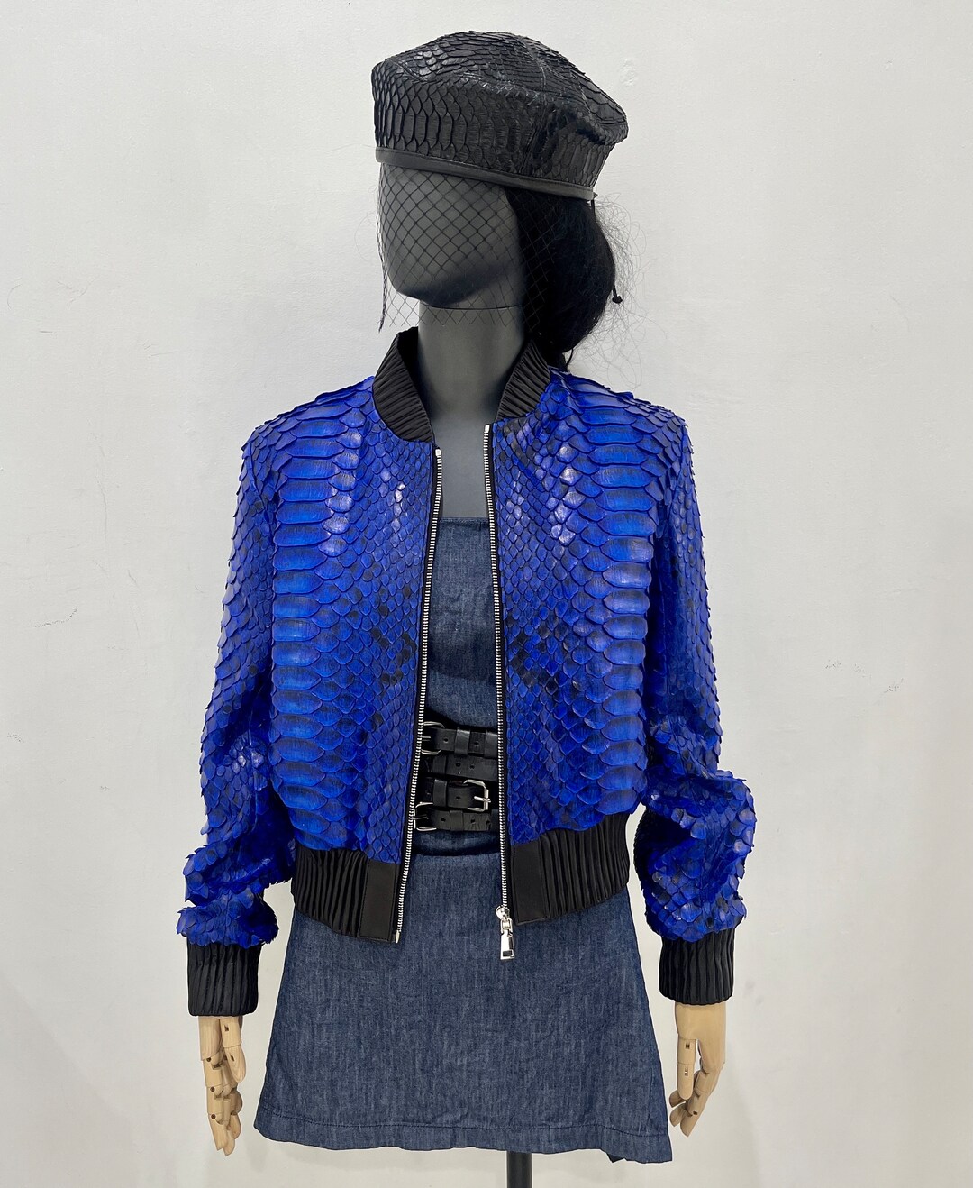 Custom Python Leather Bomber Jacket, Leather Jacket for Women, Dragon ...