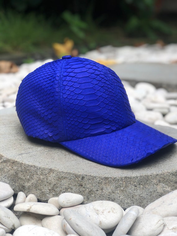 Python Leather Cap | Snakeskin Baseball Cap - Etsy