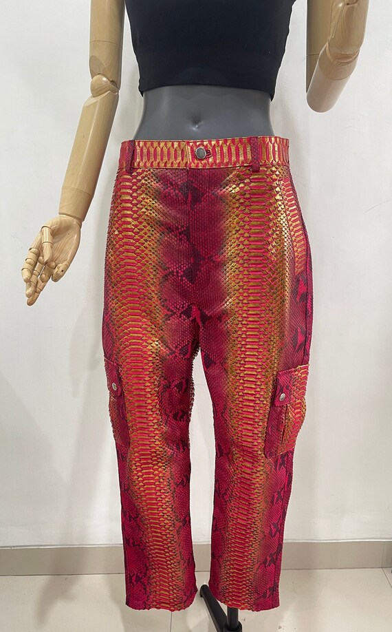 Barrie pythonprint Flared Trousers  Farfetch