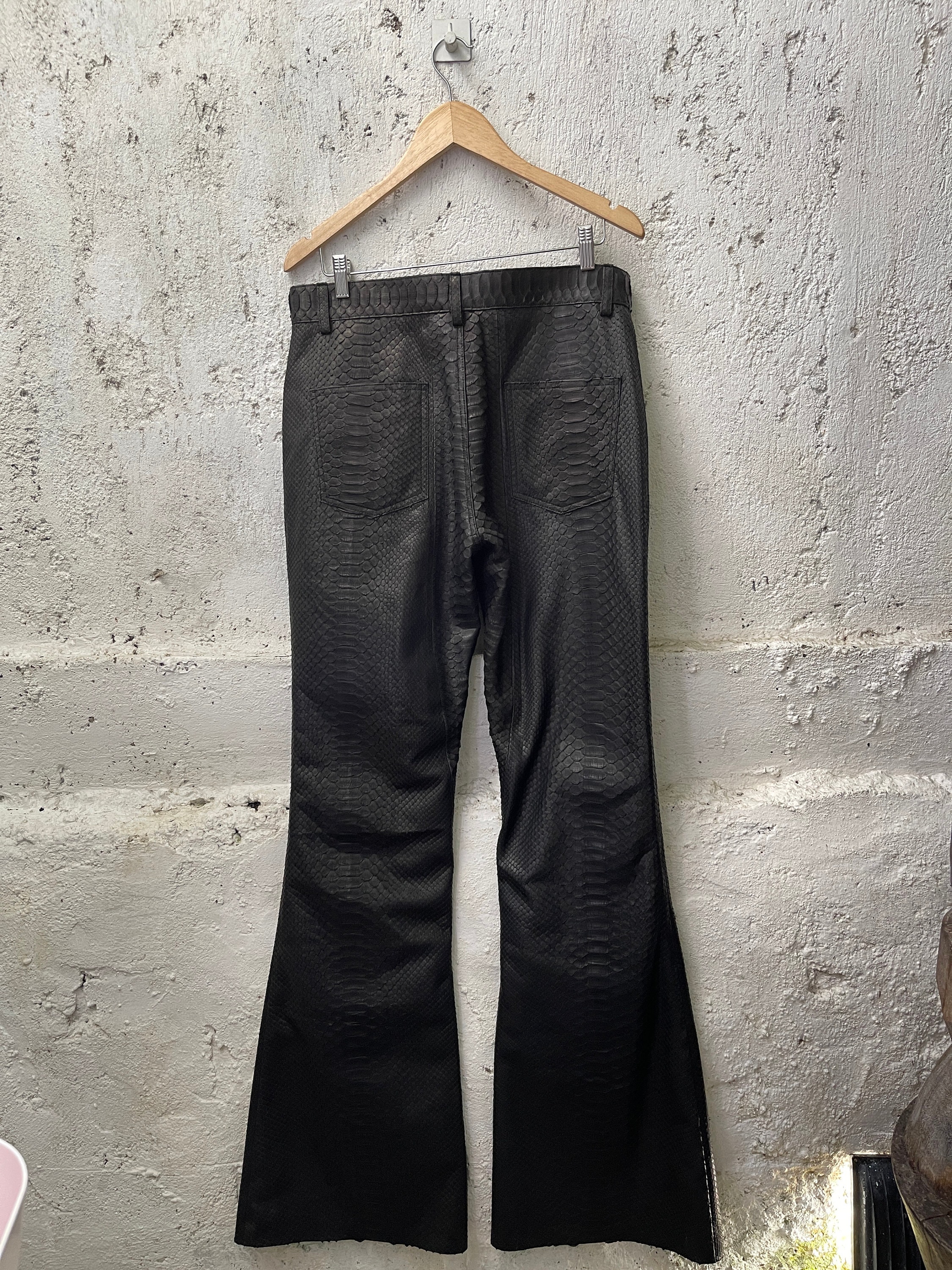 パンツ 90s john cherpas python leather flare PT パンツ 90s john cherpas python leather flare PT STRETCH