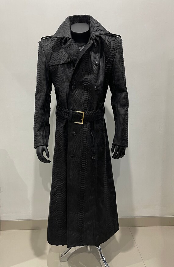 snakeskin trench