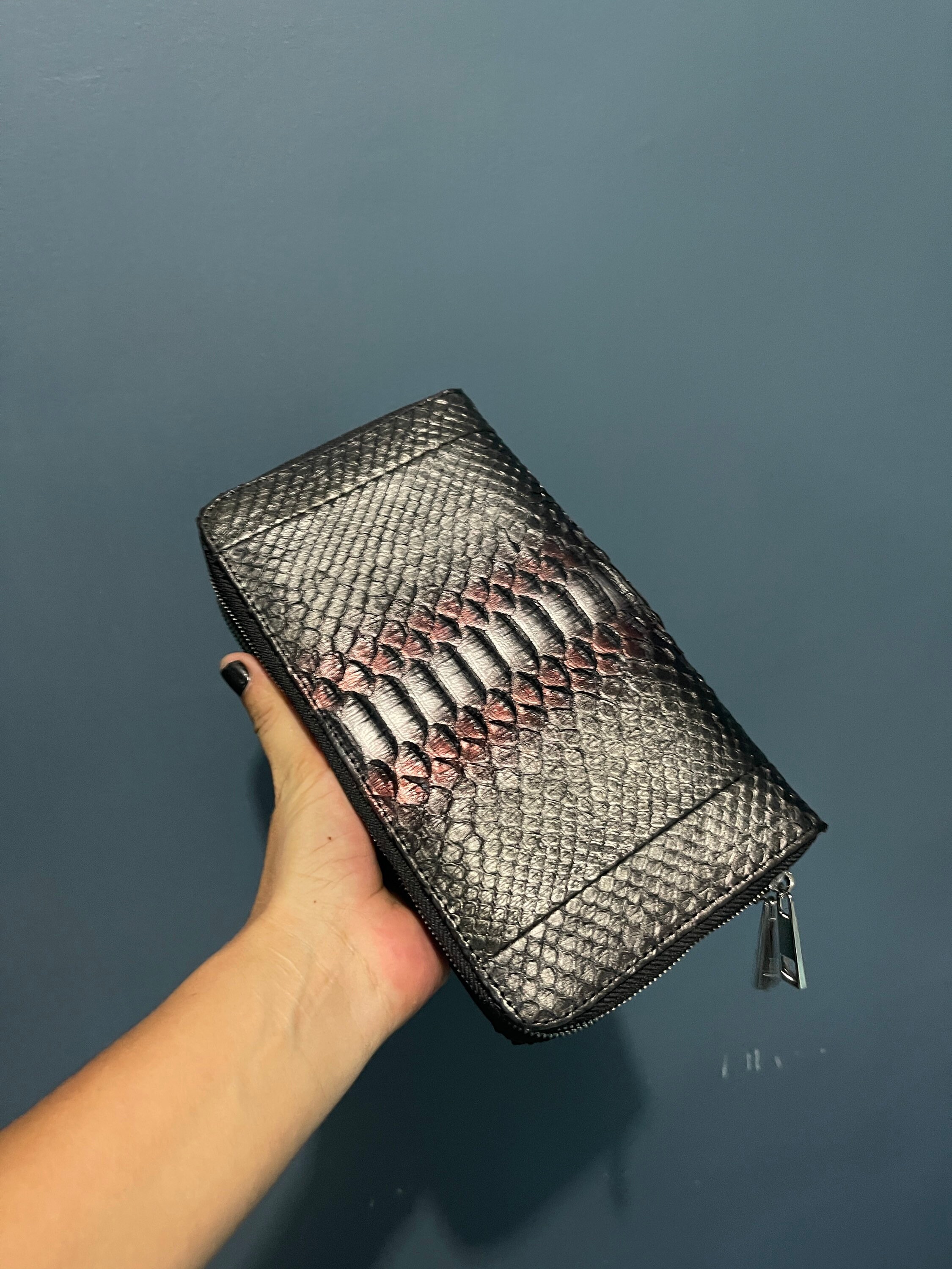 backlash python wallet 蛇革 backlash python wallet 蛇革
