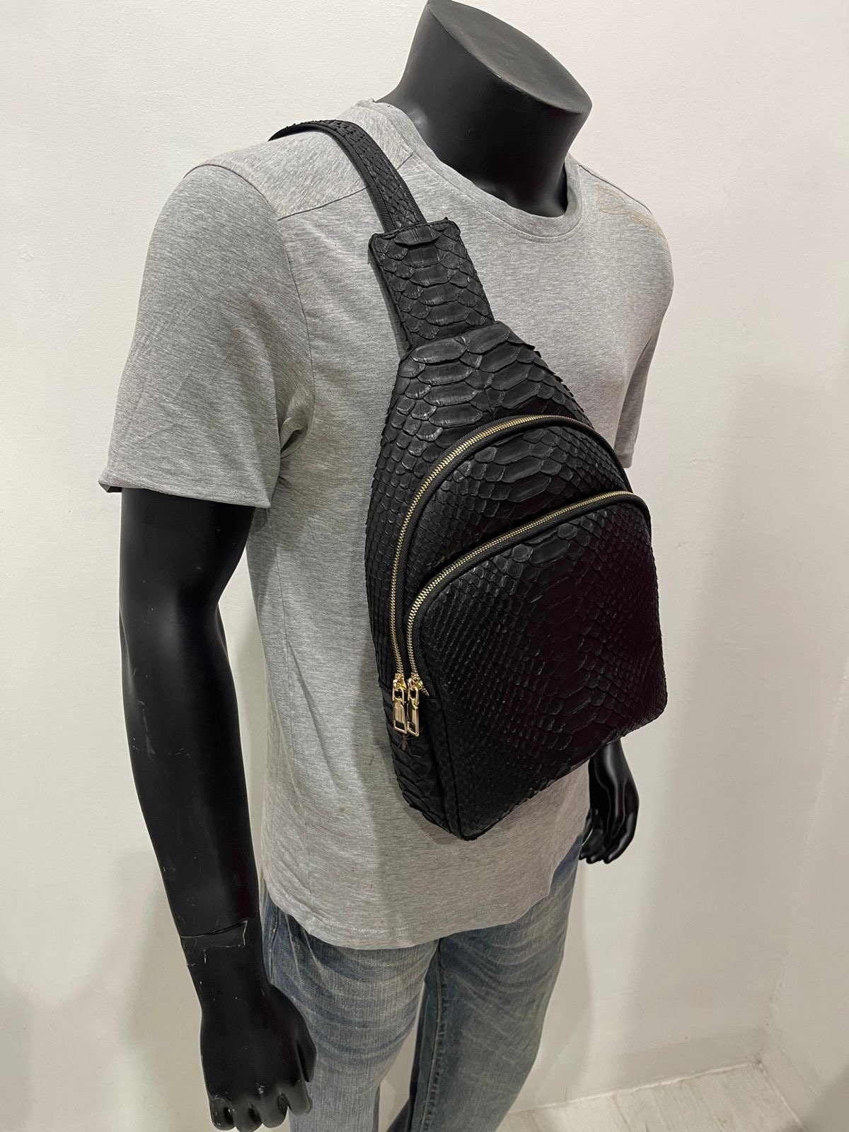 Snakeskin Backpack Etsy