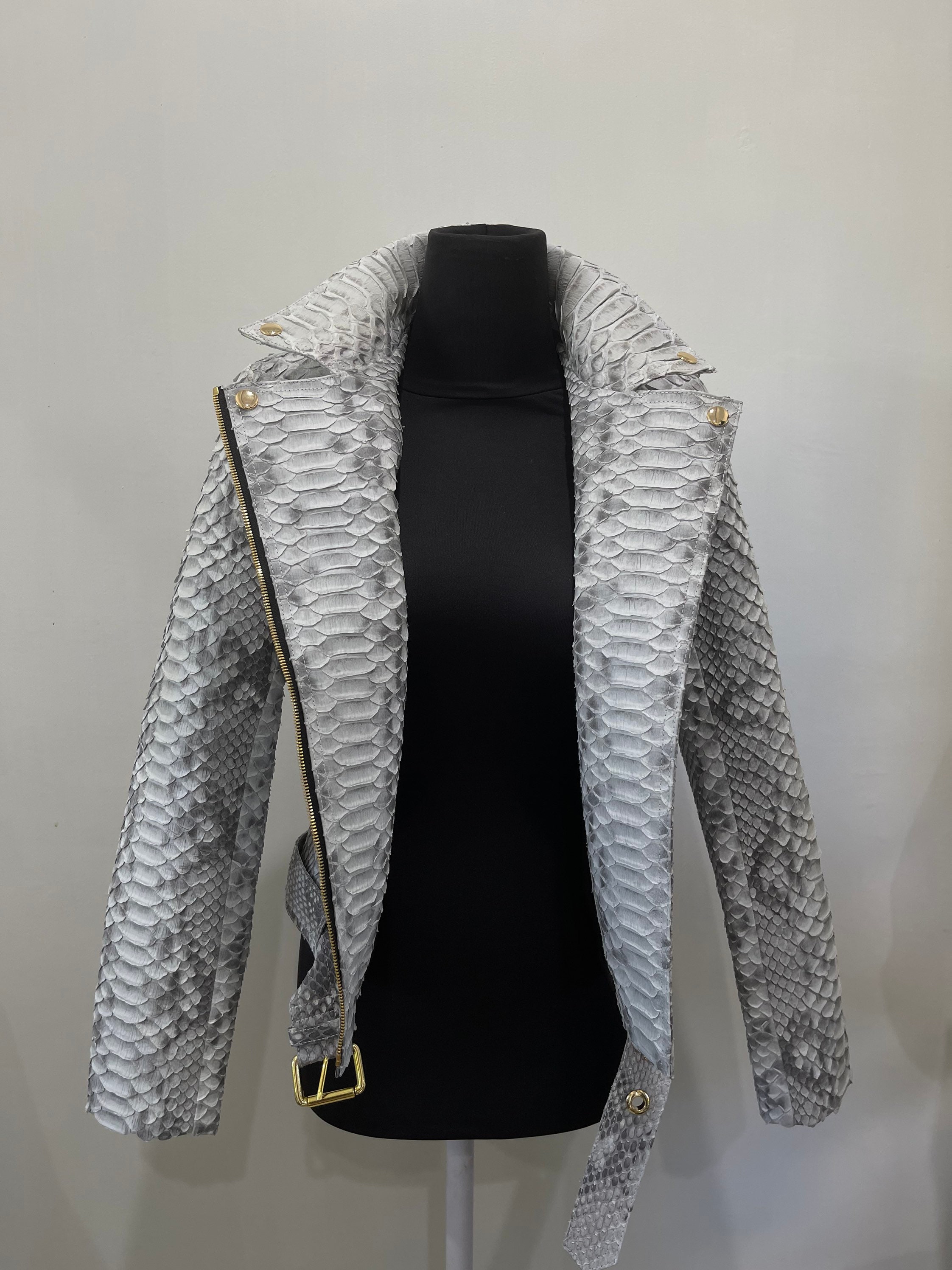 Real Python Leather Jacket