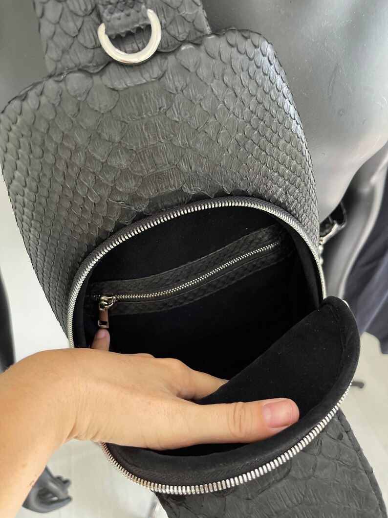 Snakeskin Backpack Unisex Python Leather Backpack Leather - Etsy