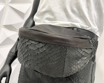 Snakeskin Unisex Fanny Pack, Python Leather Waist Bag, Snakeskin Belt Bag, Leather Hip Pouch, Festival Leather Bag, Leather Belt Bag Snakeskin Unisex Fanny Pack, Python Leather Waist Bag, Snakeskin Belt Bag, Leather Hip Pouch, Festival Leather Bag, Leather Belt Bag