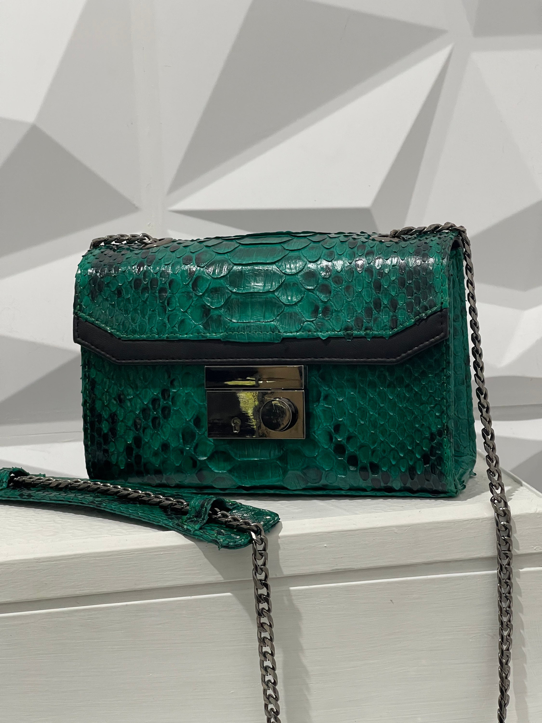 green python bag