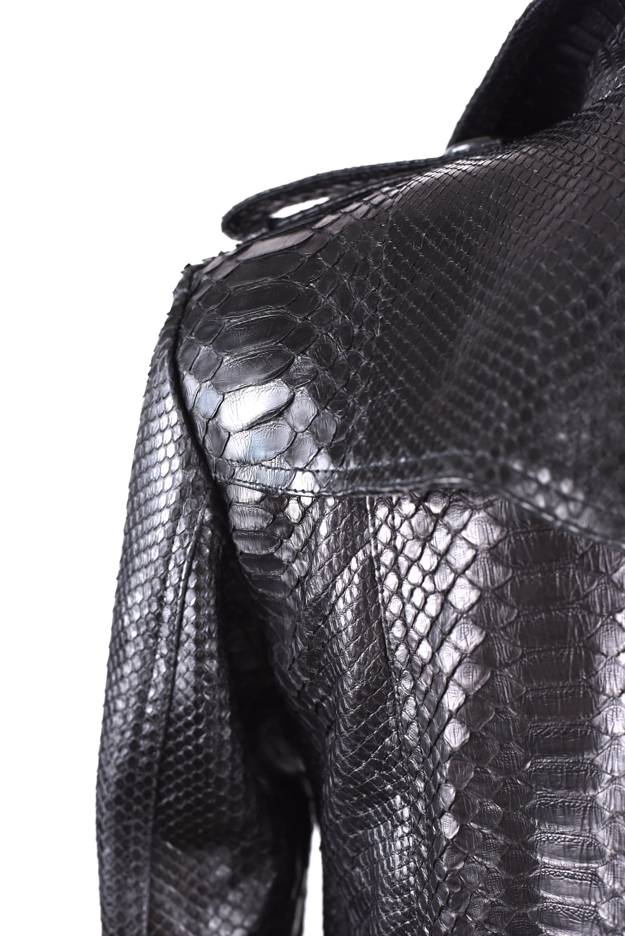 Amazon.com: Stunning Long Iridescent Black Waterproof Trench