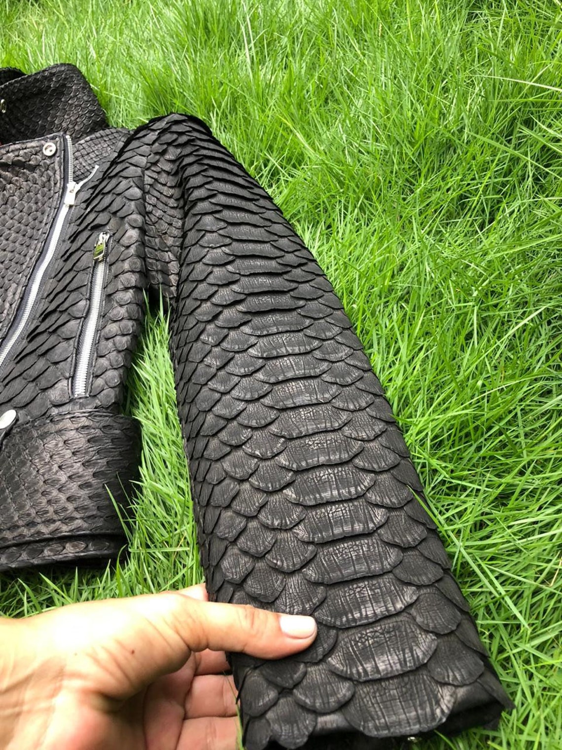 Python Moto Jacket King Python Leather Jacket Women's Etsy