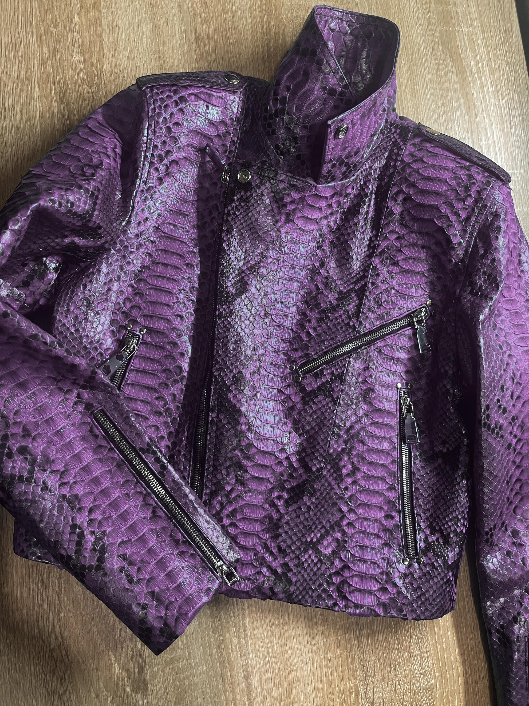 ジャケット・アウター PINKSPINK Leather Oversize Python Jacket Leather Over-size Cool Python Jacket - PINKSPINK – ARCANA