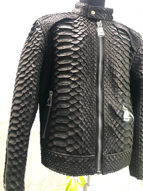 Men's KING Snakeskin Jacket Black 