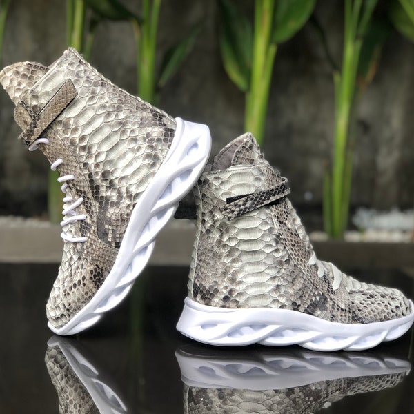 Snakeskin shoes, Python leather shoes, Snakeskin sneakers, Python leather sneakers