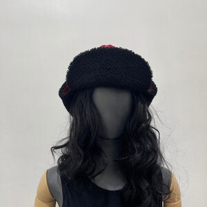 Python Leather Trapper Hat, Winter Snakeskin Hat image 5