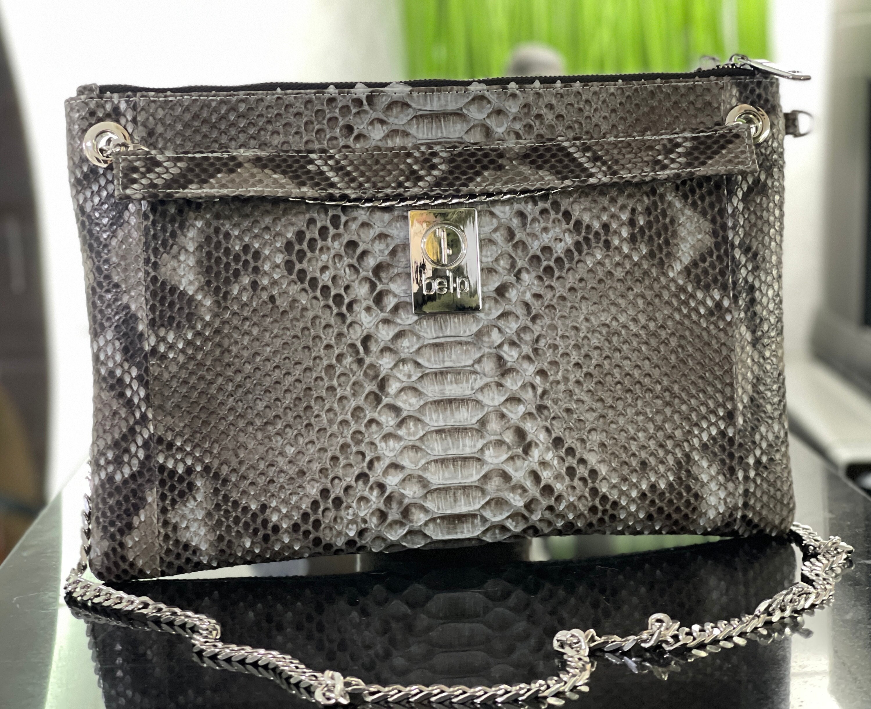 Black snakeskin crossbody bag deals