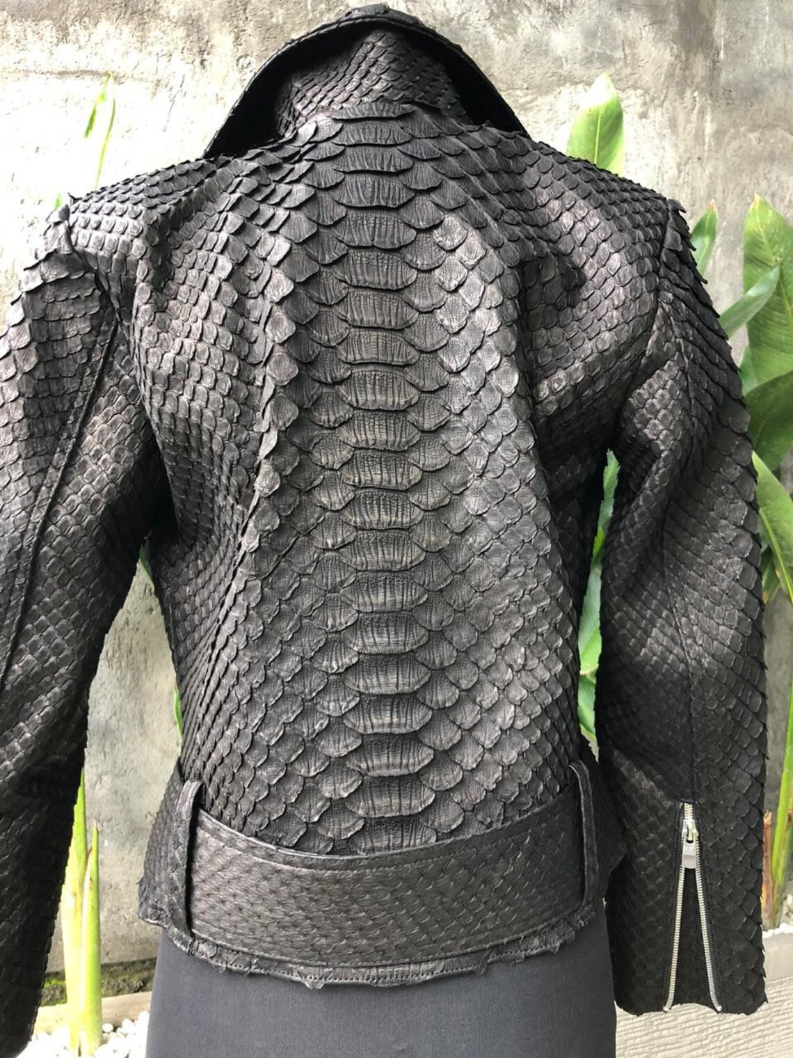 Python Moto Jacket King Python Leather Jacket Women's Etsy