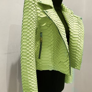 Custom Python Leather Biker Jacket, Leather Jacket for Women, Dragon ...