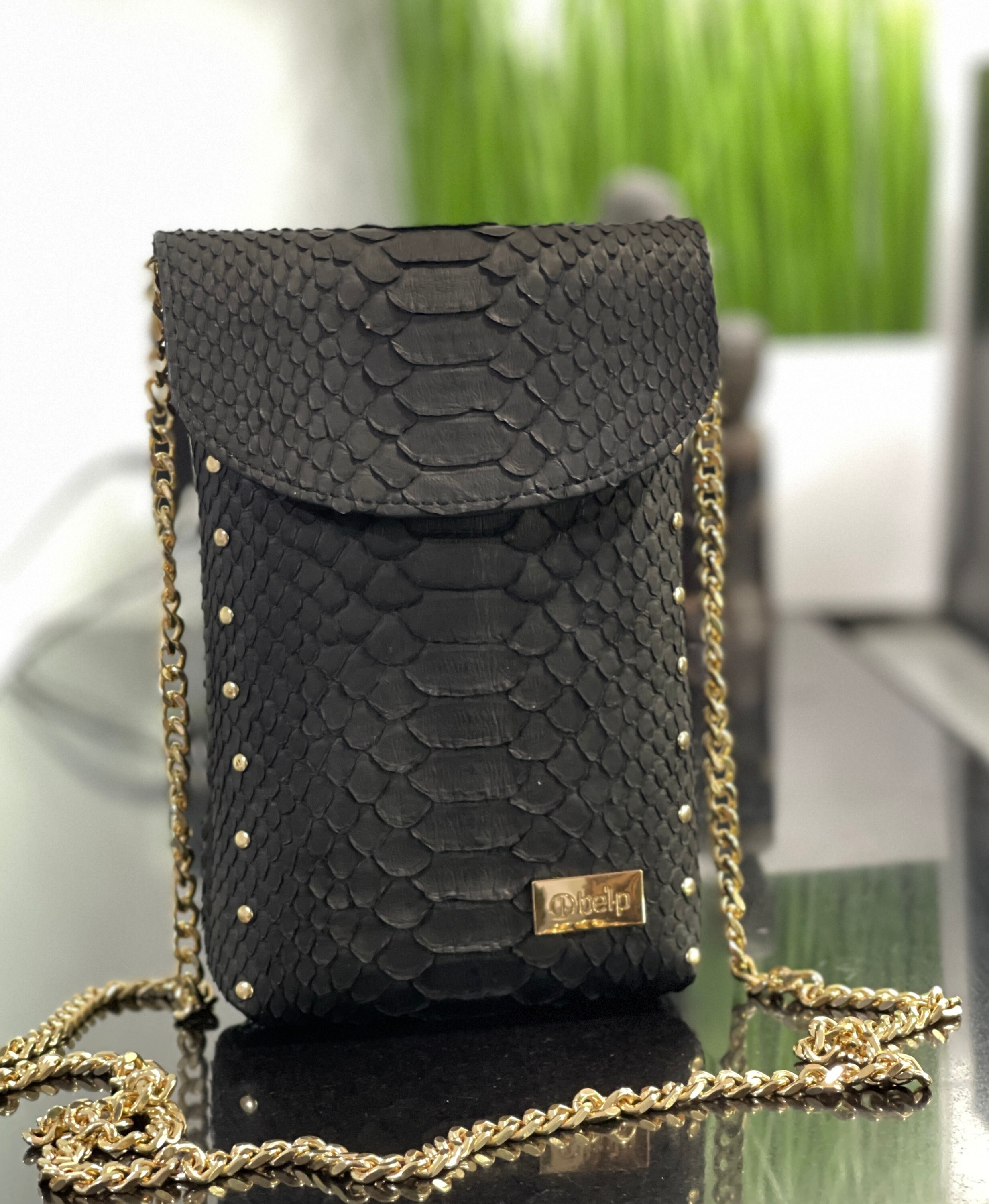 Genuine Python Skin Green Wallet | Small Wallet | Exotic