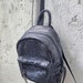 Python Leather Backpack, Snakeskin Backpack, Gray Leather Rucksack ...
