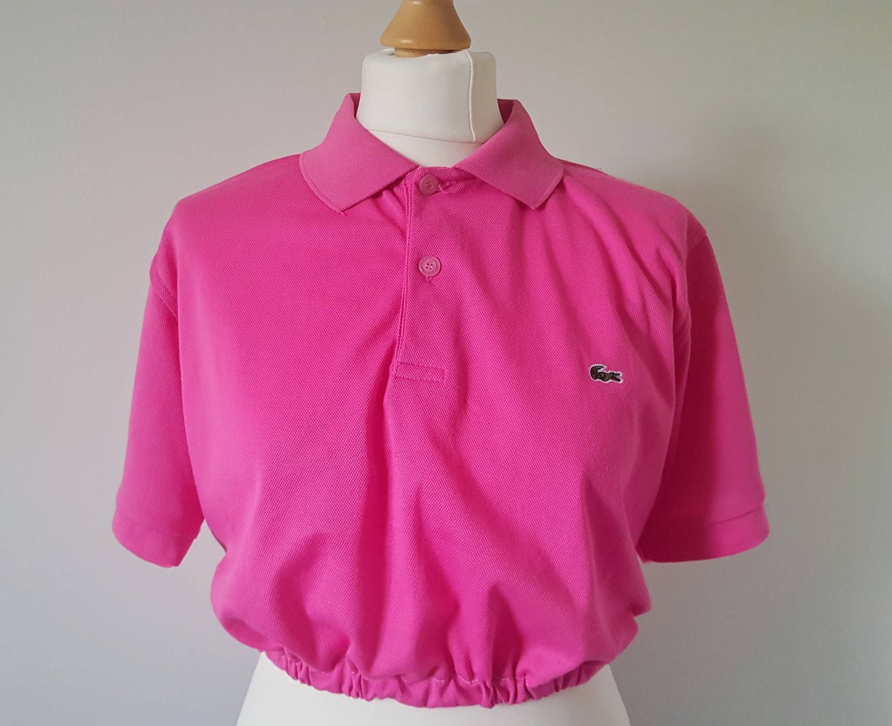 lacoste cropped polo