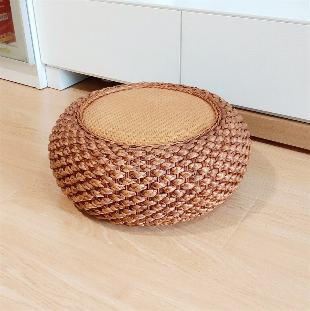 Handmade Rattan Futon Living Room Cushion Floor Tatami Rattan Etsy