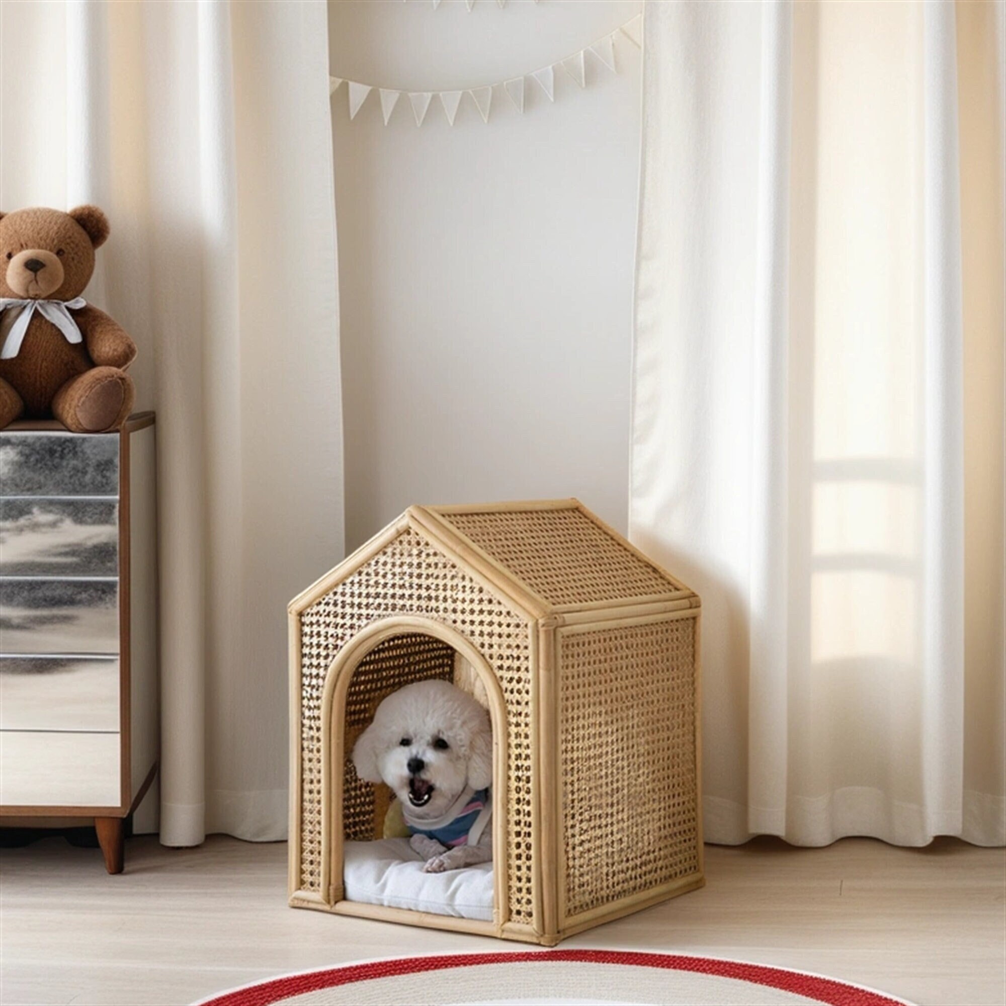 Mr herzher's wicker dog cheap crate