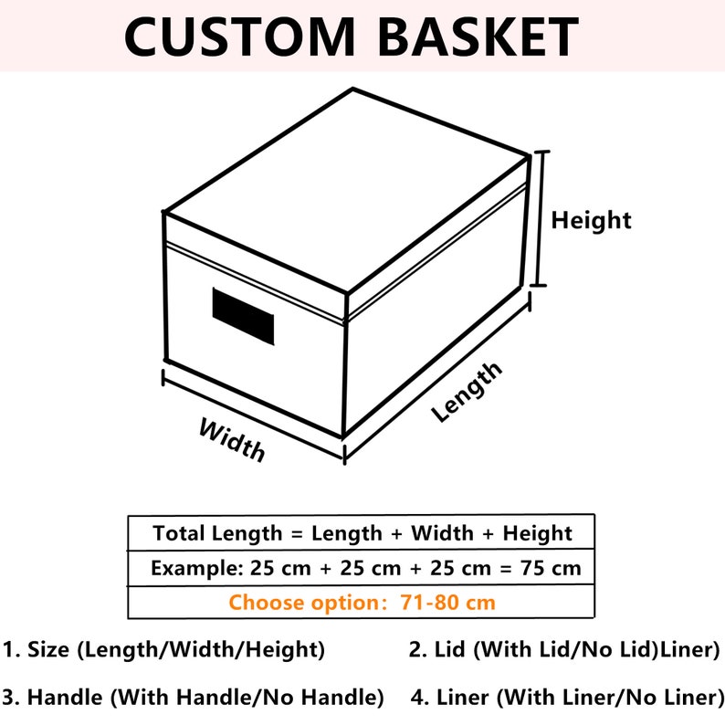 Custom size rattan woven storage baskets with liner and lid,rattan woven storage box, home decor PLEASE READ DESCRIPTION before order image 4