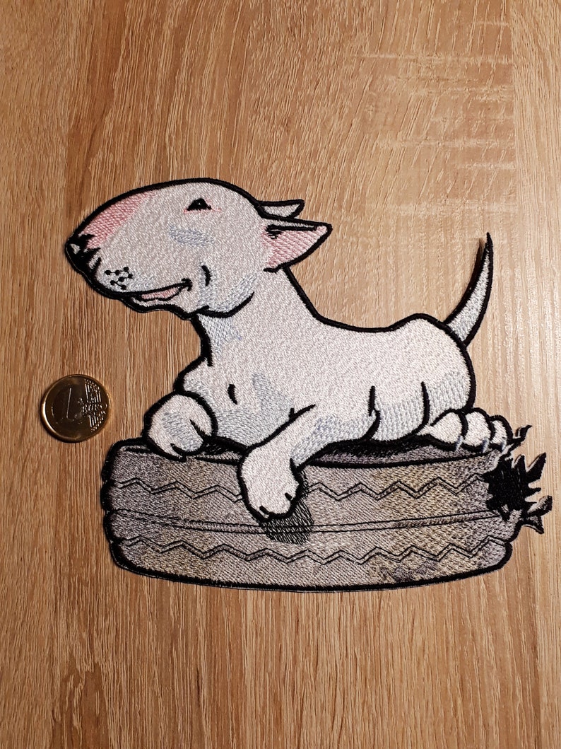 Stickdatei Bullterrier zwei Varianten Stickmuster Hund Etsy