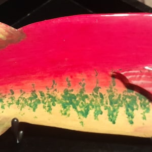 Hand carved, hand painted Sockeye Salmon