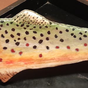 Hand carved, hand painted Brown Trout