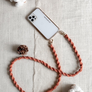 Macramé telefoonketting