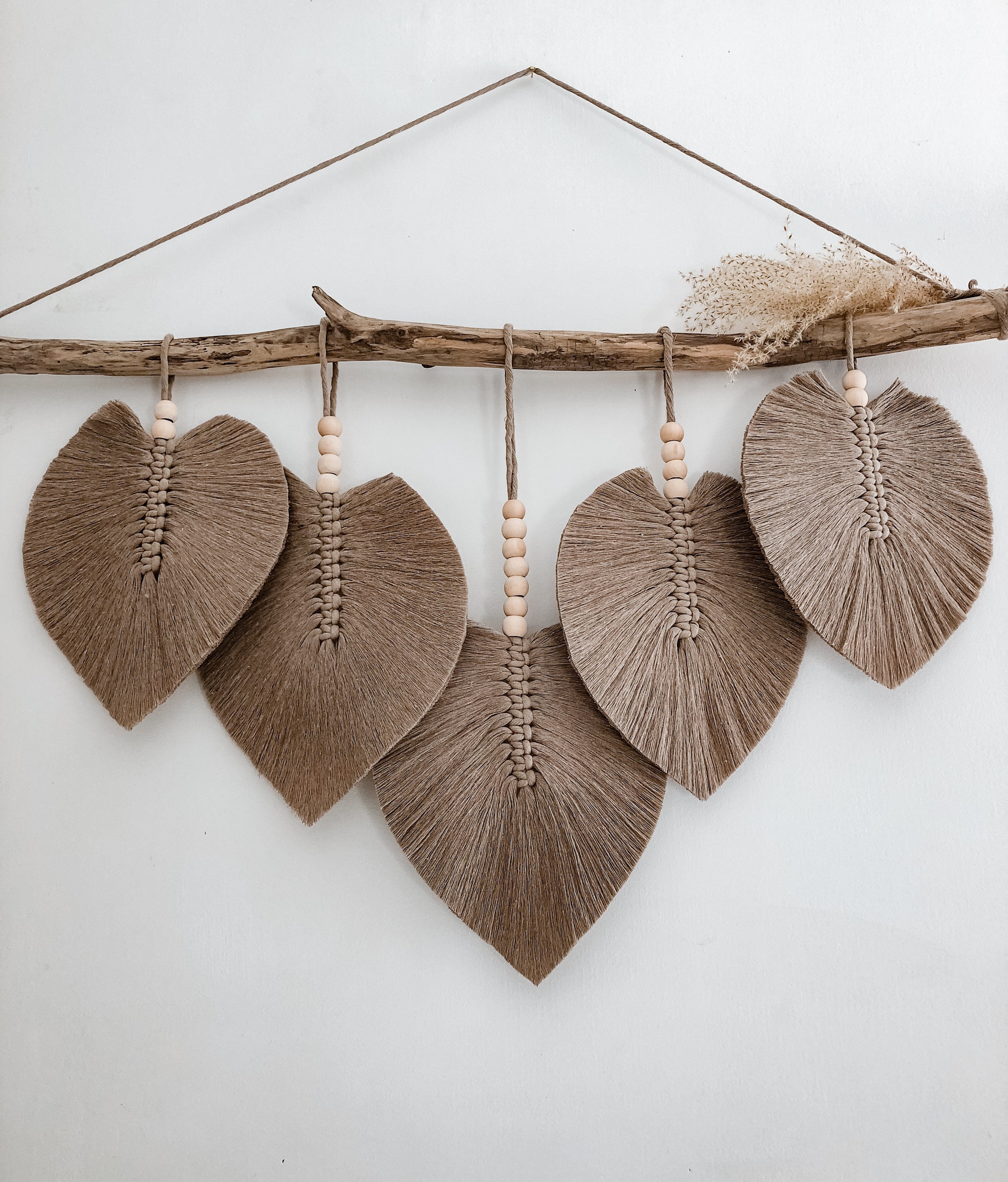 Suspension Plume Macramé