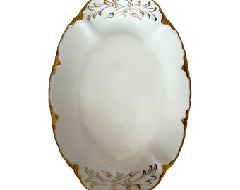 Antique Royal White Porcelain Platter Austria D.& E. G.