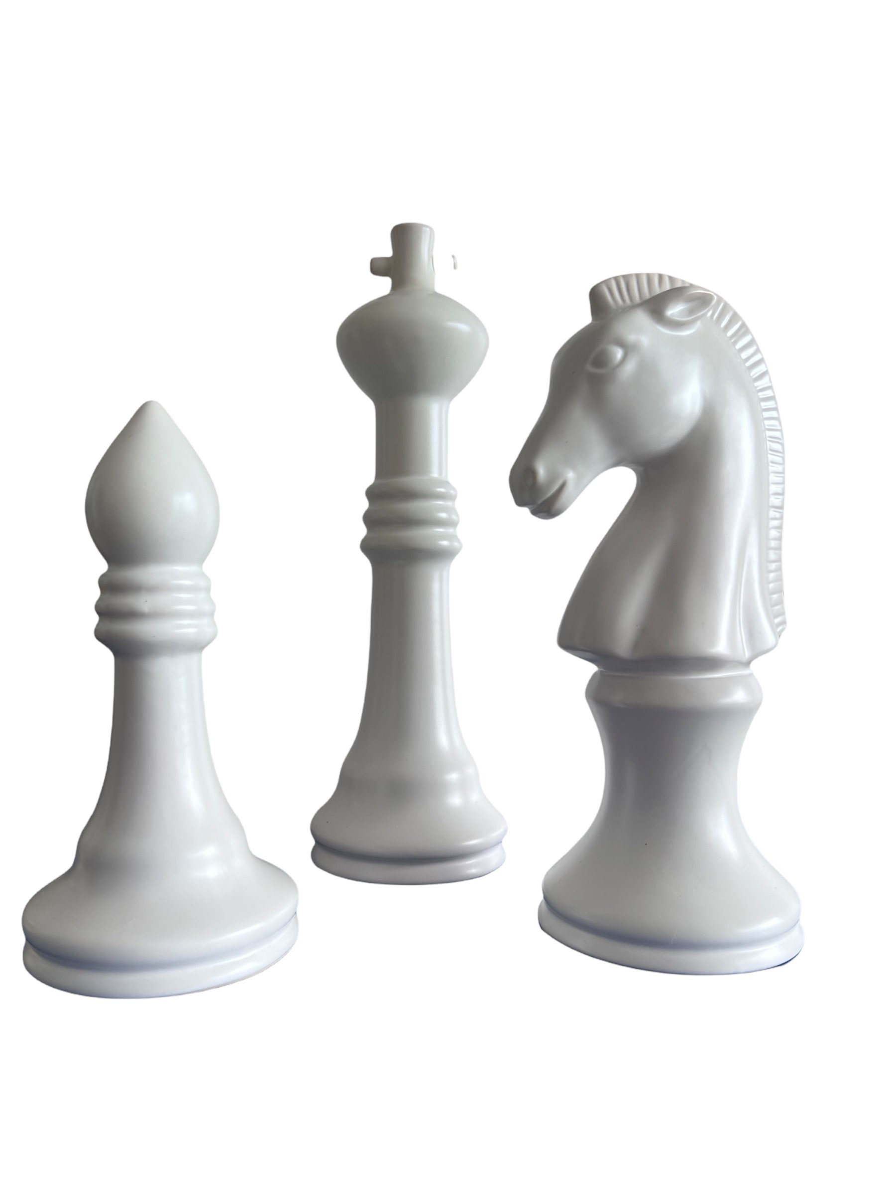 Oversized Chess Piece Ceramic Ornaments (Black)