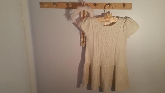 girls white dress sweater